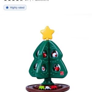 Festive Tree Spinning Toy with Cars